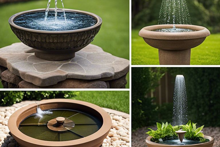 30 Solar Fountains Outdoor Diy Ideas
