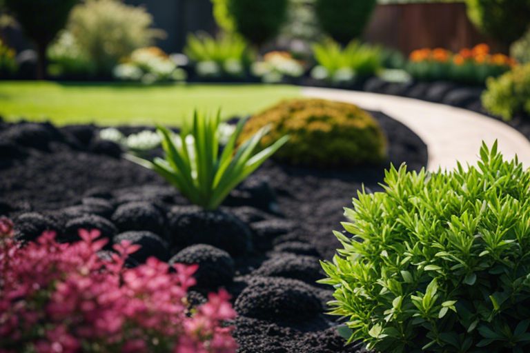 44 Black Mulch Landscaping Ideas