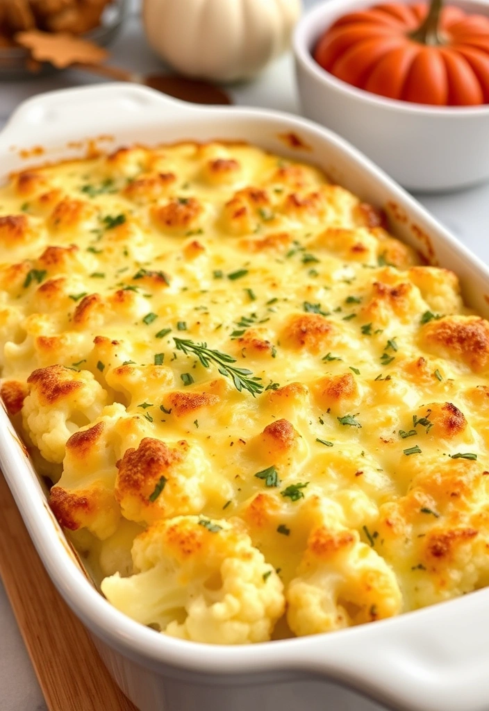 25 Easy Thanksgiving Side Dishes That Will Steal the Show (You Won't Believe #16!) - 17. Cauliflower Gratin