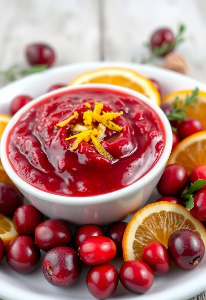 25 Easy Thanksgiving Side Dishes That Will Steal the Show (You Won't Believe #16!) - 7. Cranberry Sauce with Orange Zest
