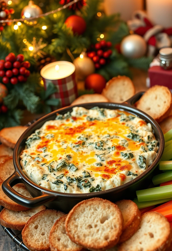 25 Easy Thanksgiving Side Dishes That Will Steal the Show (You Won't Believe #16!) - 15. Spinach and Artichoke Dip