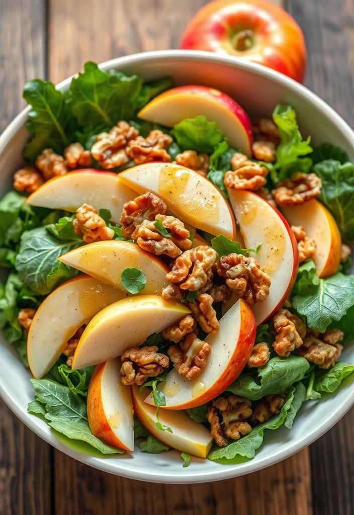 25 Easy Thanksgiving Side Dishes That Will Steal the Show (You Won't Believe #16!) - 19. Apple and Walnut Salad
