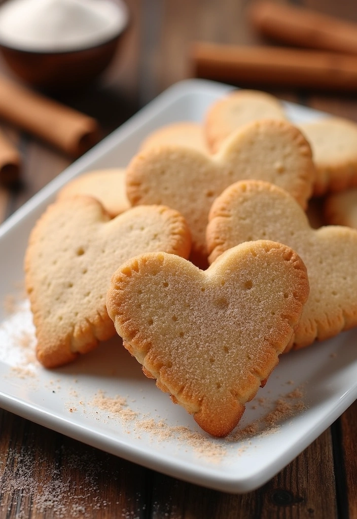 22 Marry Me Cookies Easy Recipe That'll Make Your Sweetheart Say 'Yes!' - 6. Cinnamon Sugar Heart Cookies
