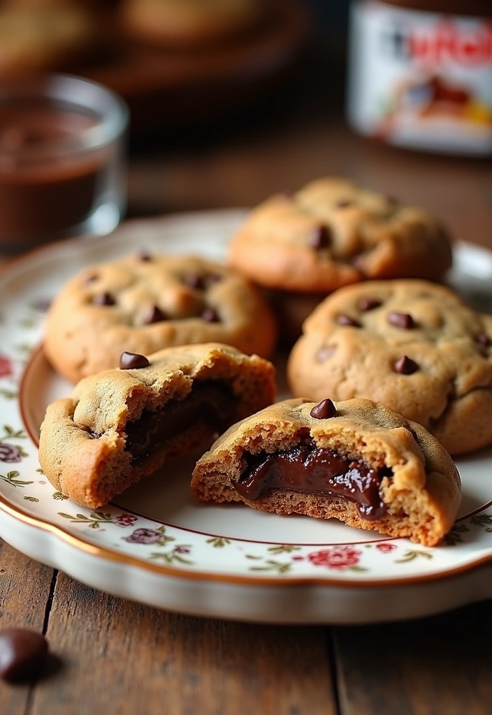 22 Marry Me Cookies Easy Recipe That'll Make Your Sweetheart Say 'Yes!' - 21. Nutella Stuffed Cookies