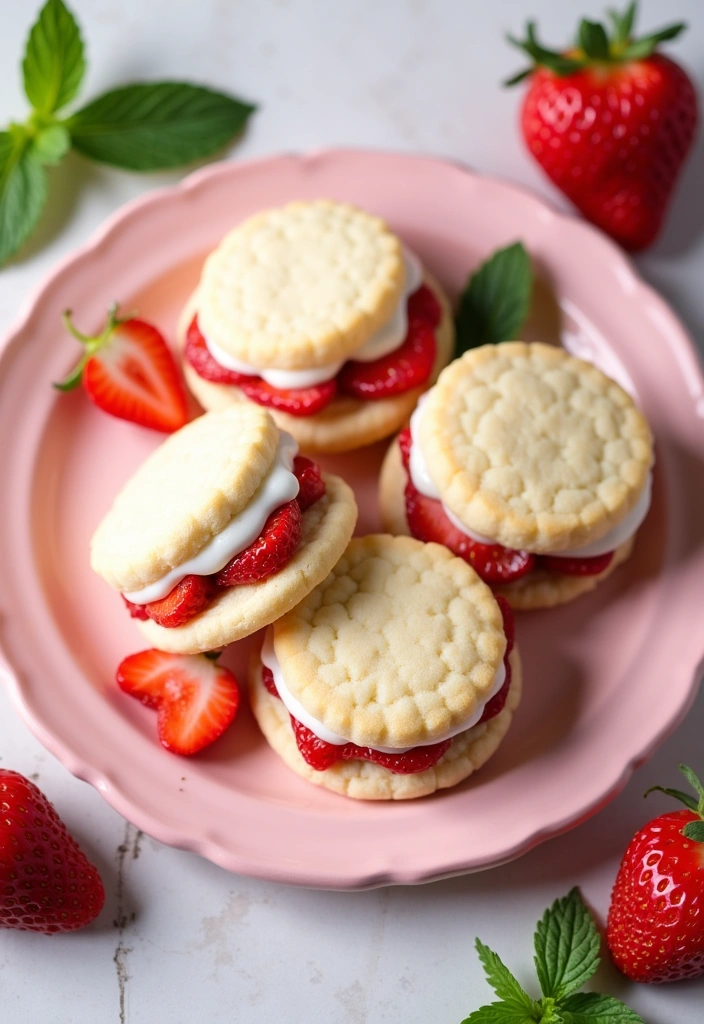22 Marry Me Cookies Easy Recipe That'll Make Your Sweetheart Say 'Yes!' - 18. Strawberry Shortcake Cookies